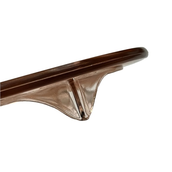 Vintage Jeanette Pink Depression Glass Sunflower Footed Cake Plate 10" Stand - Picture 3 of 8